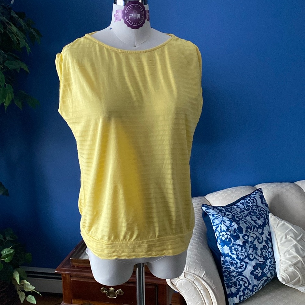 Chico’s yellow striped Shirt